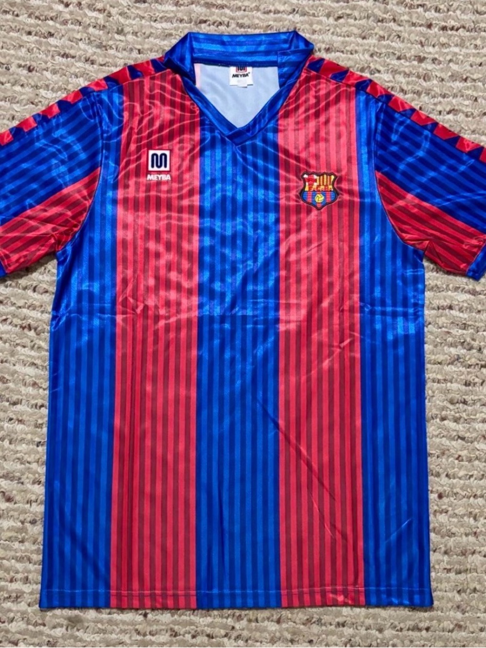 Barcelona Soccer Jersey in Blue & Red